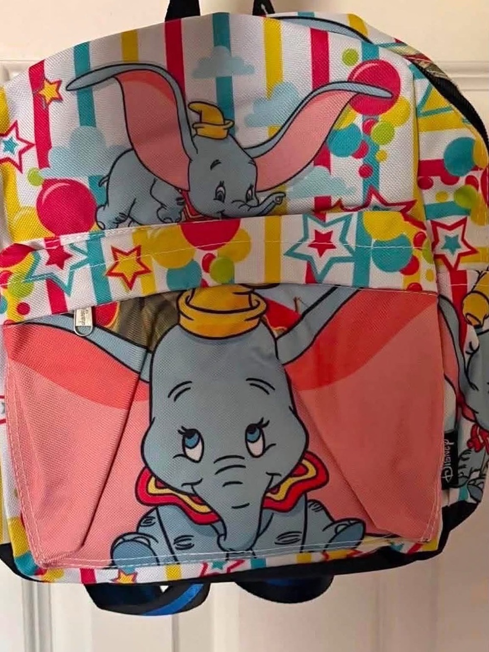 Disney Pink Multicolor Dumbo Kids Backpack